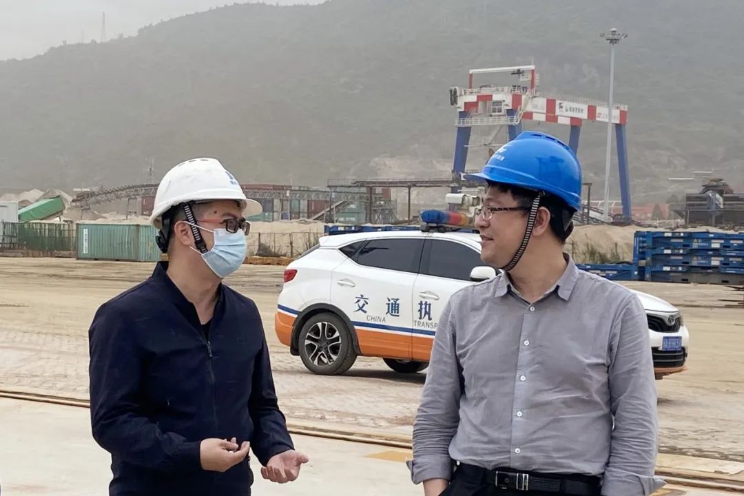 交通运输部规划研究院总工程师毛宁一行到福港罗源湾调研01.jpg